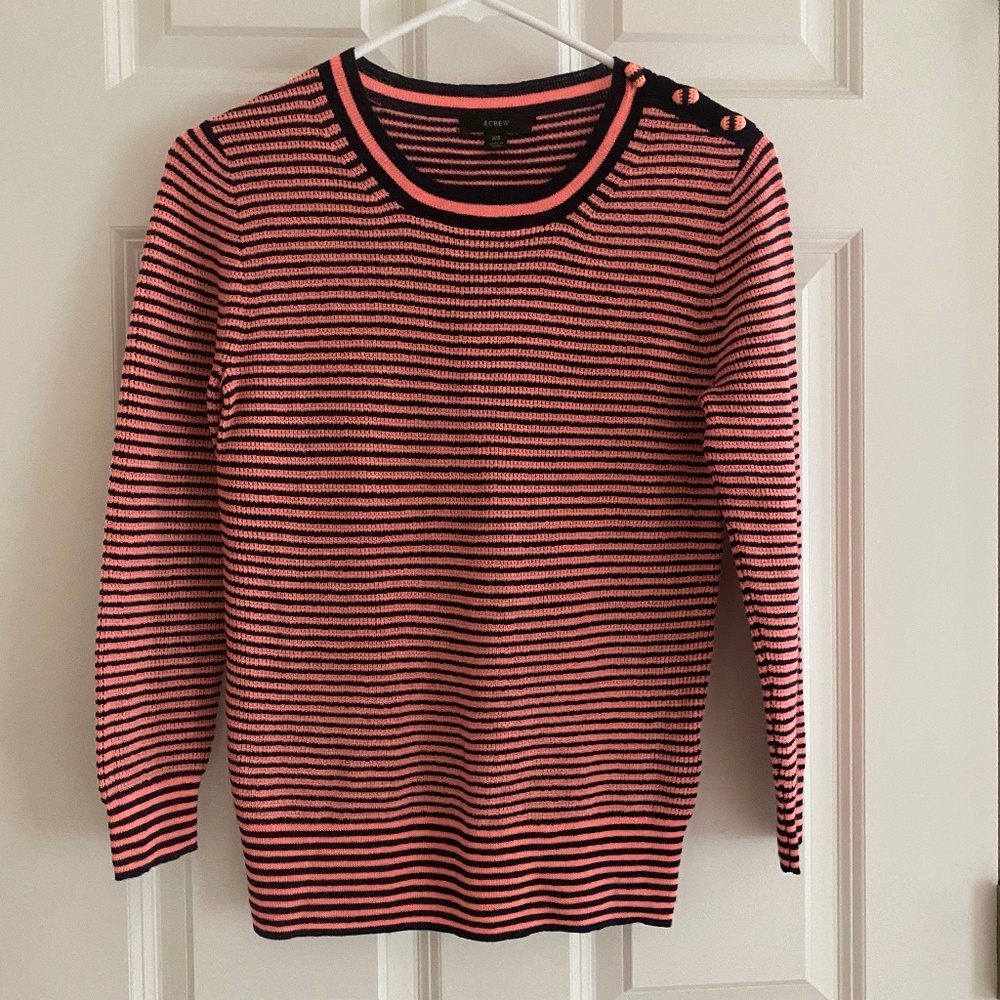 J. Crew striped merino wool sweater